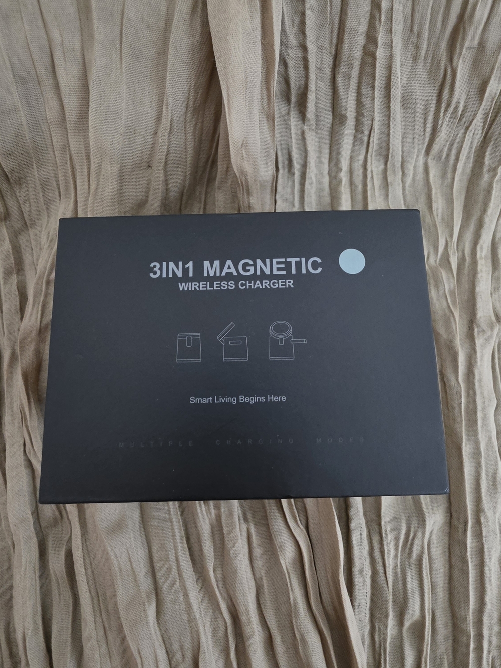3 in 1 Magnetic Wireless Charger Station S7 For iPhone Apple Watch AirPods Gray
